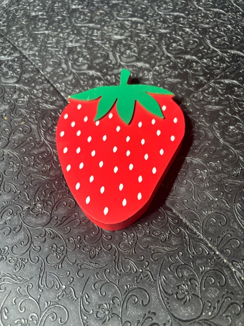 Strawberry Shaped Red Wooden Home Decor